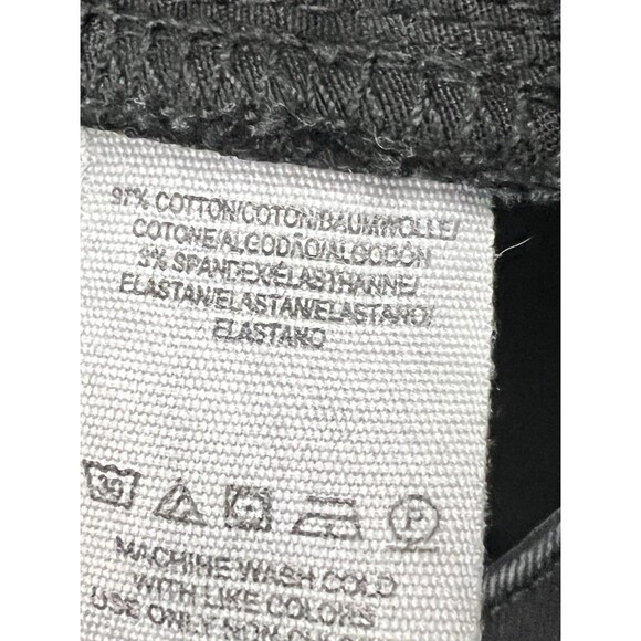 Free People We The Free Jeans Women's Sz 28 Mid-Rise Skinny Black Raw Hem - Picture 13 of 13